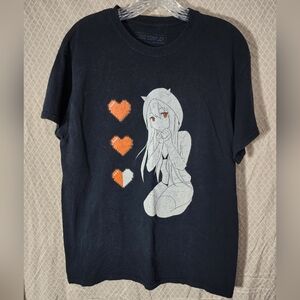 Lewd Complex T-Shirt Anime w/Hearts 100% Cotton Men's Medium